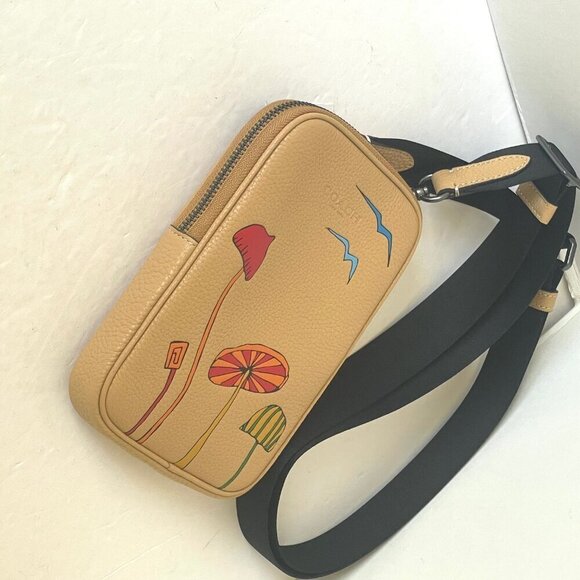 Coach X Observed By Us Aden Crossbody Bag Tan Leather Shoulder CU543 - Picture 5 of 9